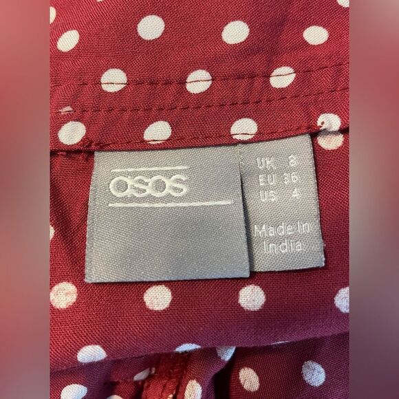 ASOS Polka Dot Wide Leg Palazzo Pant 4 - Picture 8 of 10